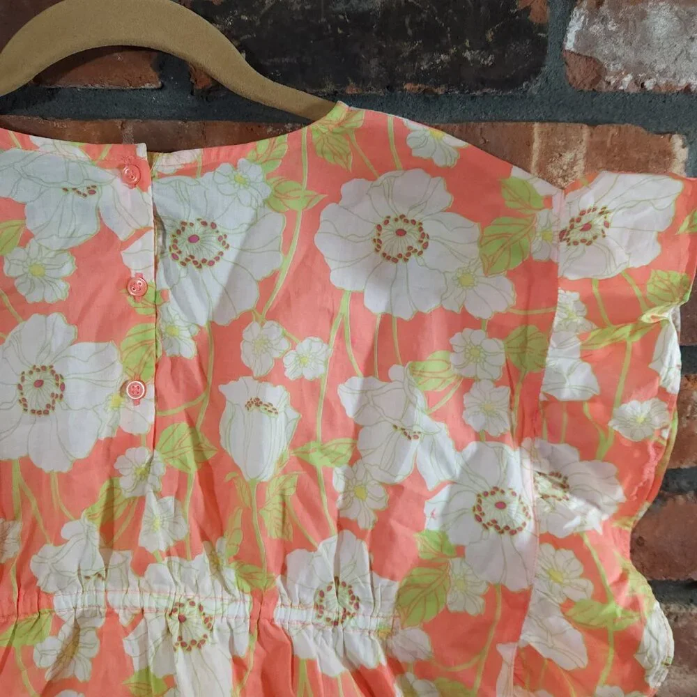 Janie and Jack The Floral Frills Swim Cover-up Beach Summer Vacation Girls' 6